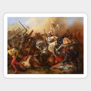 Jeanne d'Arc in Battle by August Gustav Lasinsky Magnet